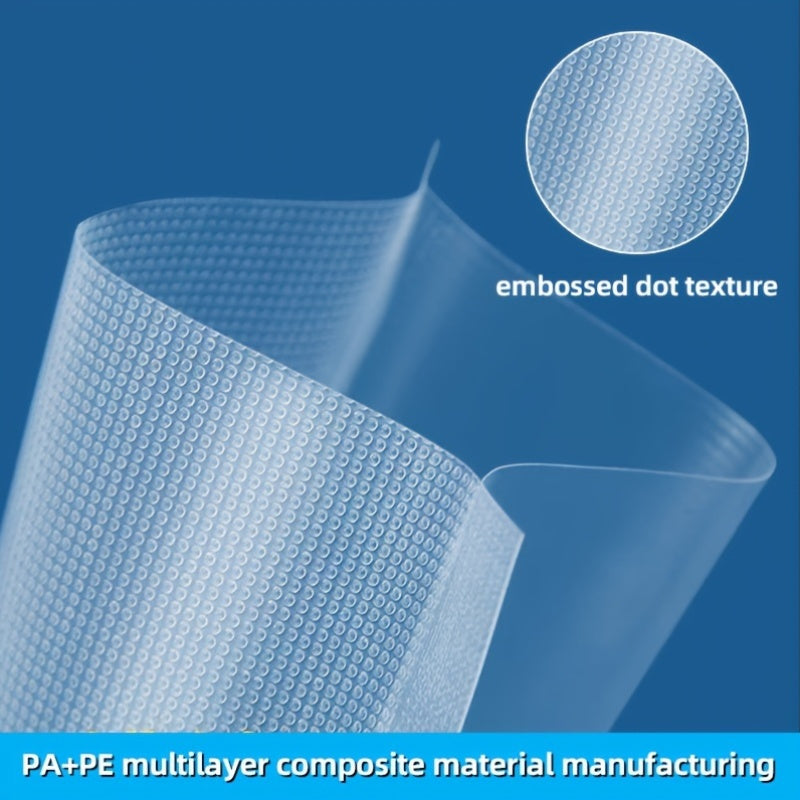 Vakuum yopish sumkalar 3 ta rulon, 3M teksturali BPA-free PE+PA sous vide va saqlash uchun