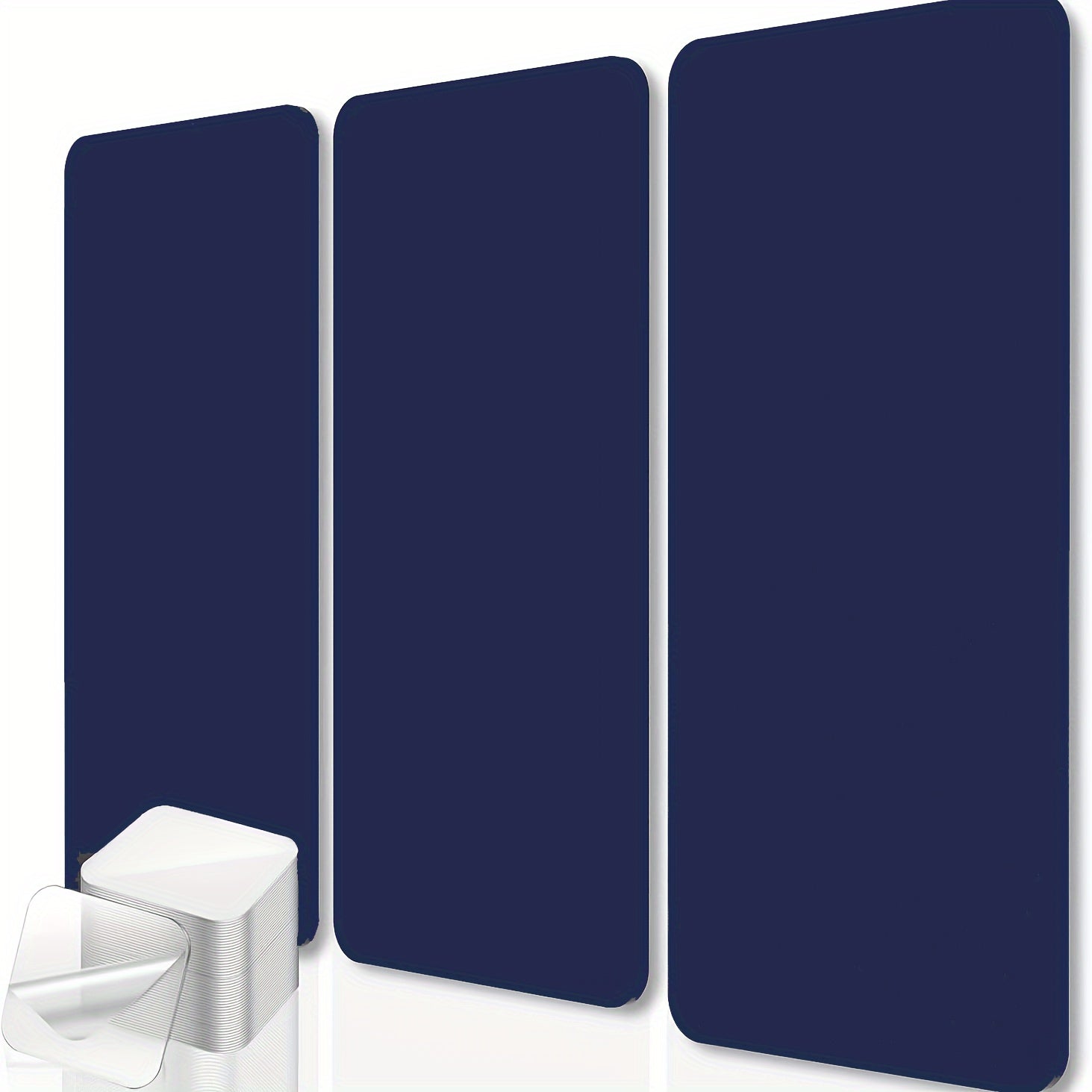 Studio darajasidagi ovoz o'chiruvchi panellar qora/oq ranglarda mavjud, o'lchamlari 60.96 sm x 30.48 sm x 1.02 sm, yozish xonalari, ofislar va o'yin maydonchalari uchun ideal. Shovqinni kamaytirishga va aks-sadolarni bekor qilishga yordam beradi.