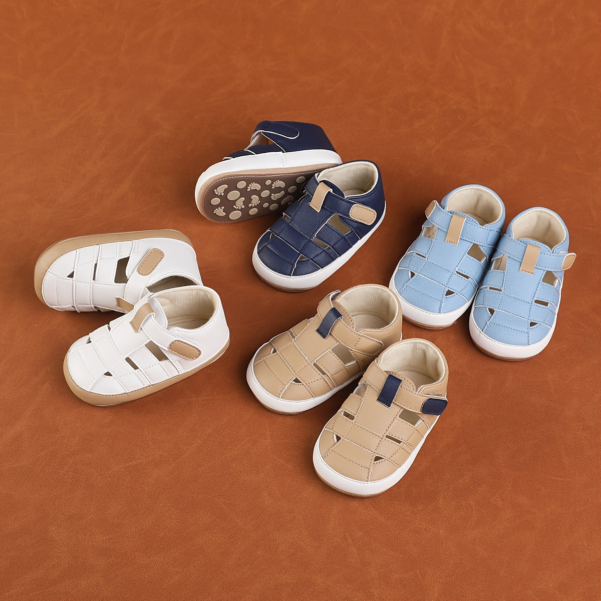 Baby Boys Breathable Casual Sandals Lightweight Anti-Slip Indoor Outdoor Spring Summer Autumn