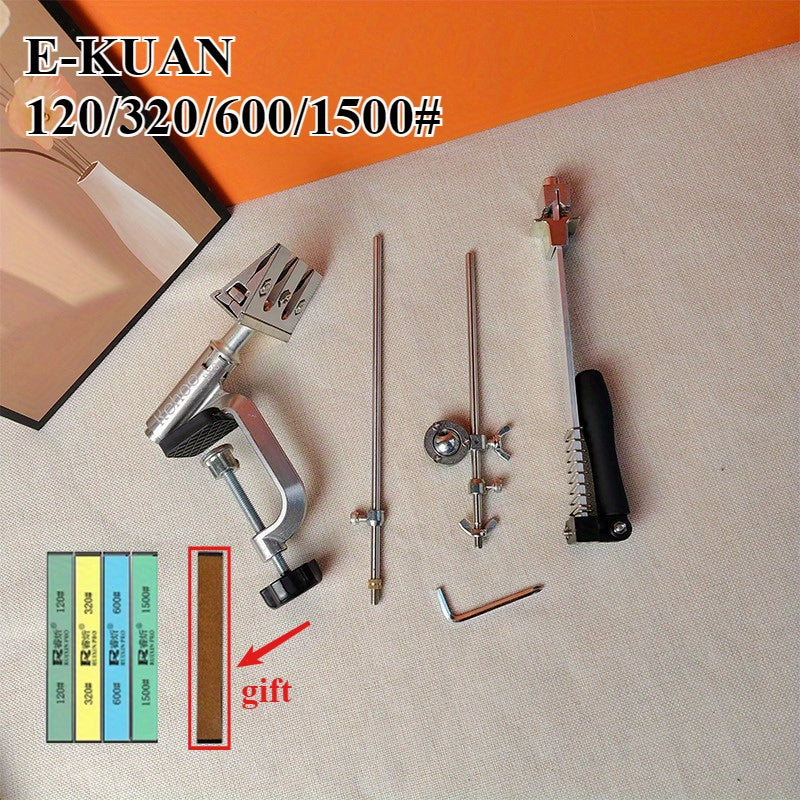 360° adjustable flip angle design stainless steel sharpener multi-piece set