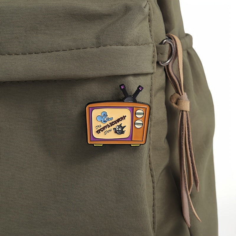 Набор брошей «Хэллоуинский ужас» на ТВ: набор из 12 значков в стиле панк из сплава для свитеров, рюкзаков и не только - с уникальными аксессуарами и подарками на мультфильм.