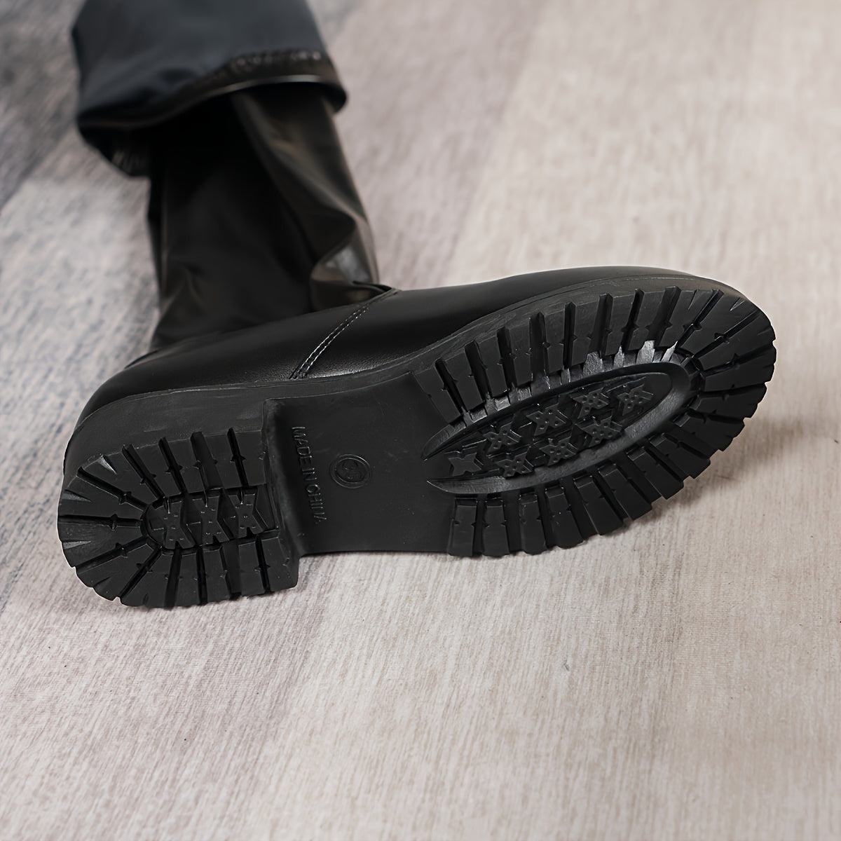 Ayollar uchun gotik over-the-knee botlar, sun'iy qoplama, yopilish, rezina oyoq kiyim