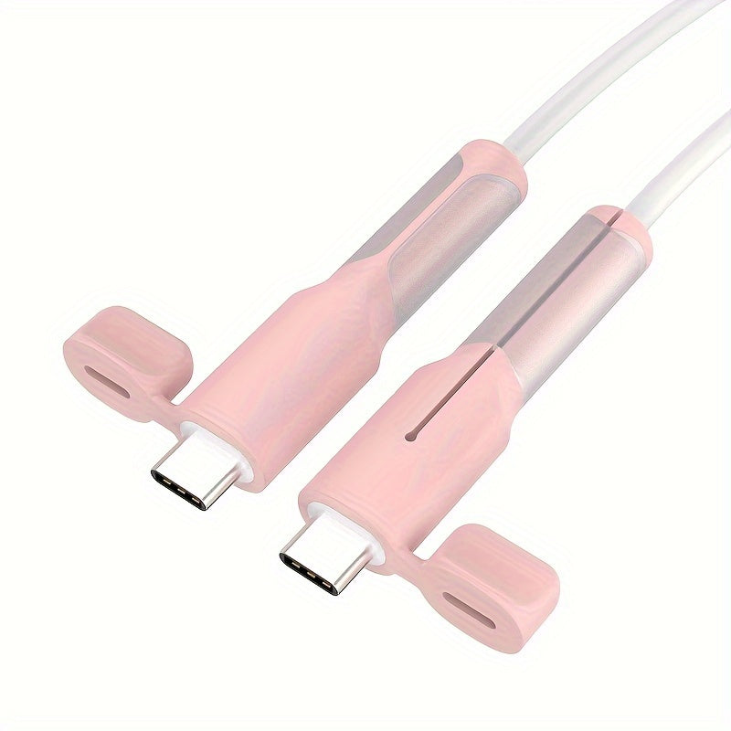 Silicone Cable Protector for Data Cables and Chargers Compatible with iPhone, Huawei, Oppo, Xiaomi, VIVO