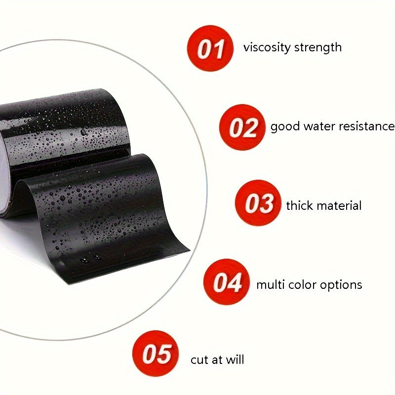 Waterproof Tape 5.08cm x 149.86cm for Pipe Repair Weatherproof Durable Adhesive