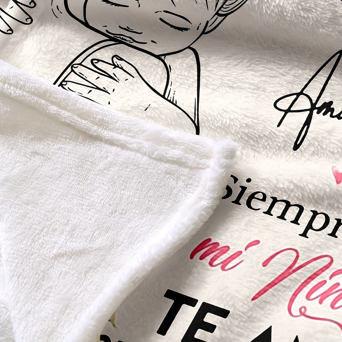 Flannel Blanket for Women with Envelope Print Cozy Throw for Couch Bed Sofa Camping