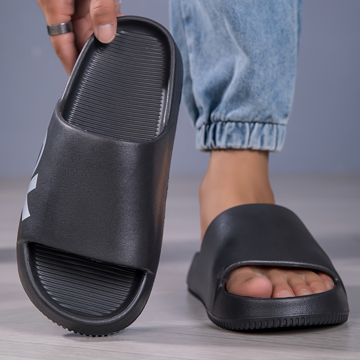 Unisex Soft Cotton Slippers Casual Indoor Outdoor Flip Flops for Summer