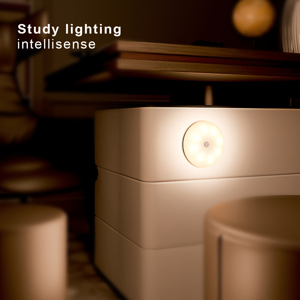 Touch Control LED Night Light with Warm and White Light USB Charging Magnet Mount