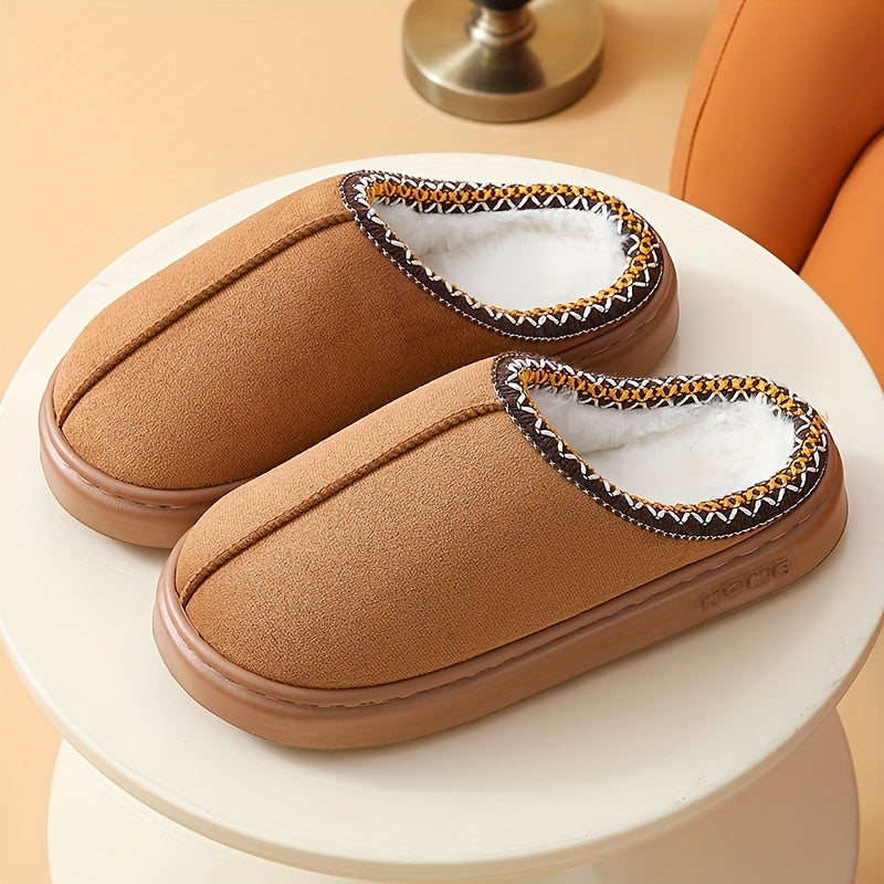 Women's Warm Indoor Outdoor Slippers with Non-Slip Sole