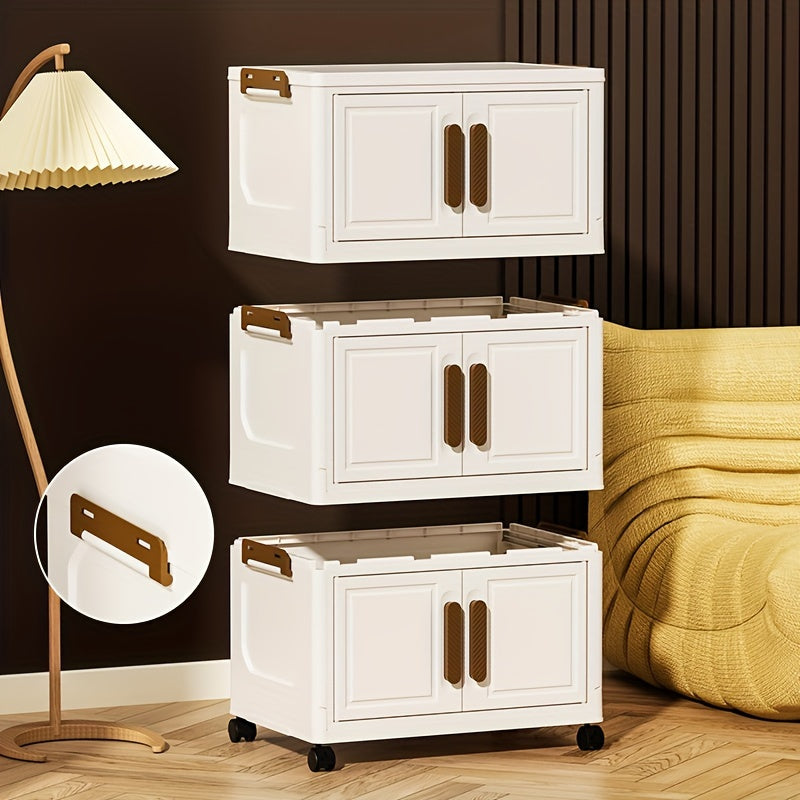 Складные пластиковые контейнеры для хранения на 5 уровней с крышками и колесами для шкафов, ванных комнат, офисов и общежитий.