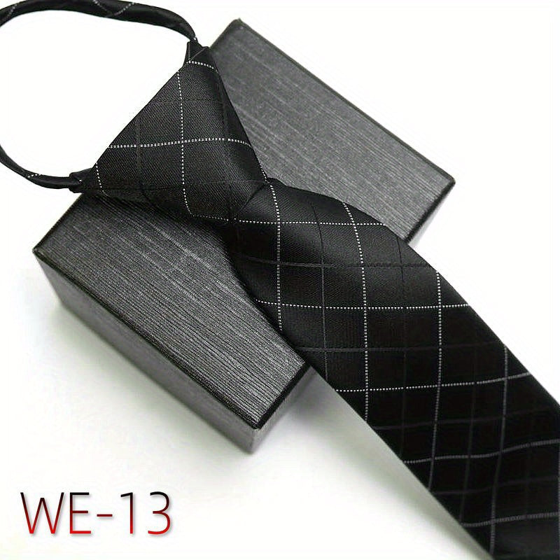 Men's Business Tie 7cm High-Density Striped Casual Formal Wedding Engagement