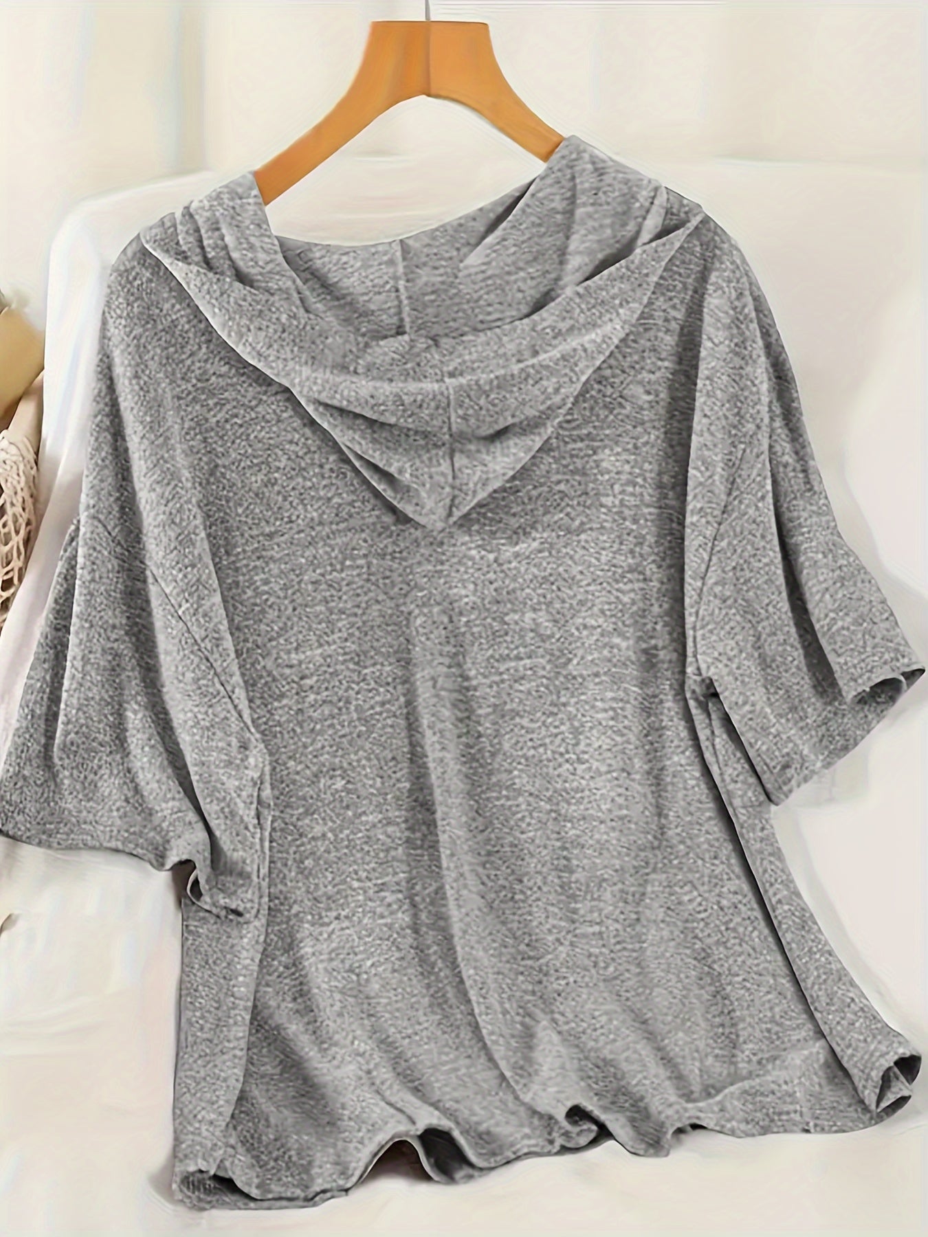 Conjunto casual de primavera y verano para mujer, sudadera con capucha y pantalones cortos elásticos