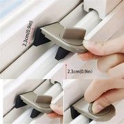 Adjustable Aluminum Alloy Window Lock with Anti-Pinch Safety Wedge for Home Office Car