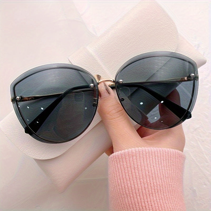 Korean Summer Fashion Glasses Cat Eye Ocean Film Decorative Eyewear
