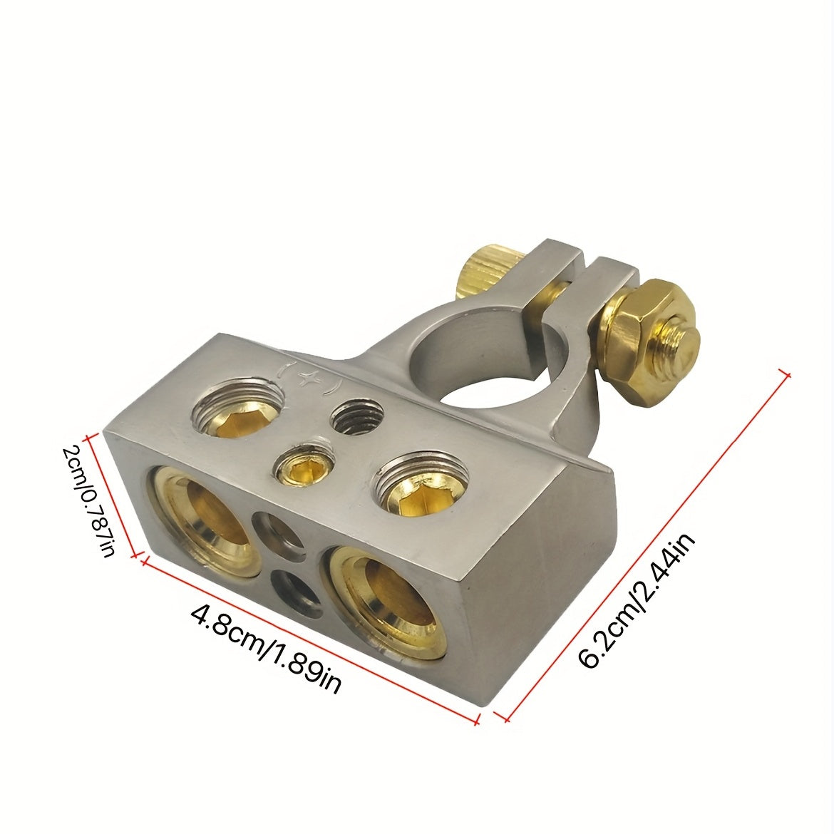 2 Pack Heavy Duty Automotive Battery Terminal Connectors with Protective Cover