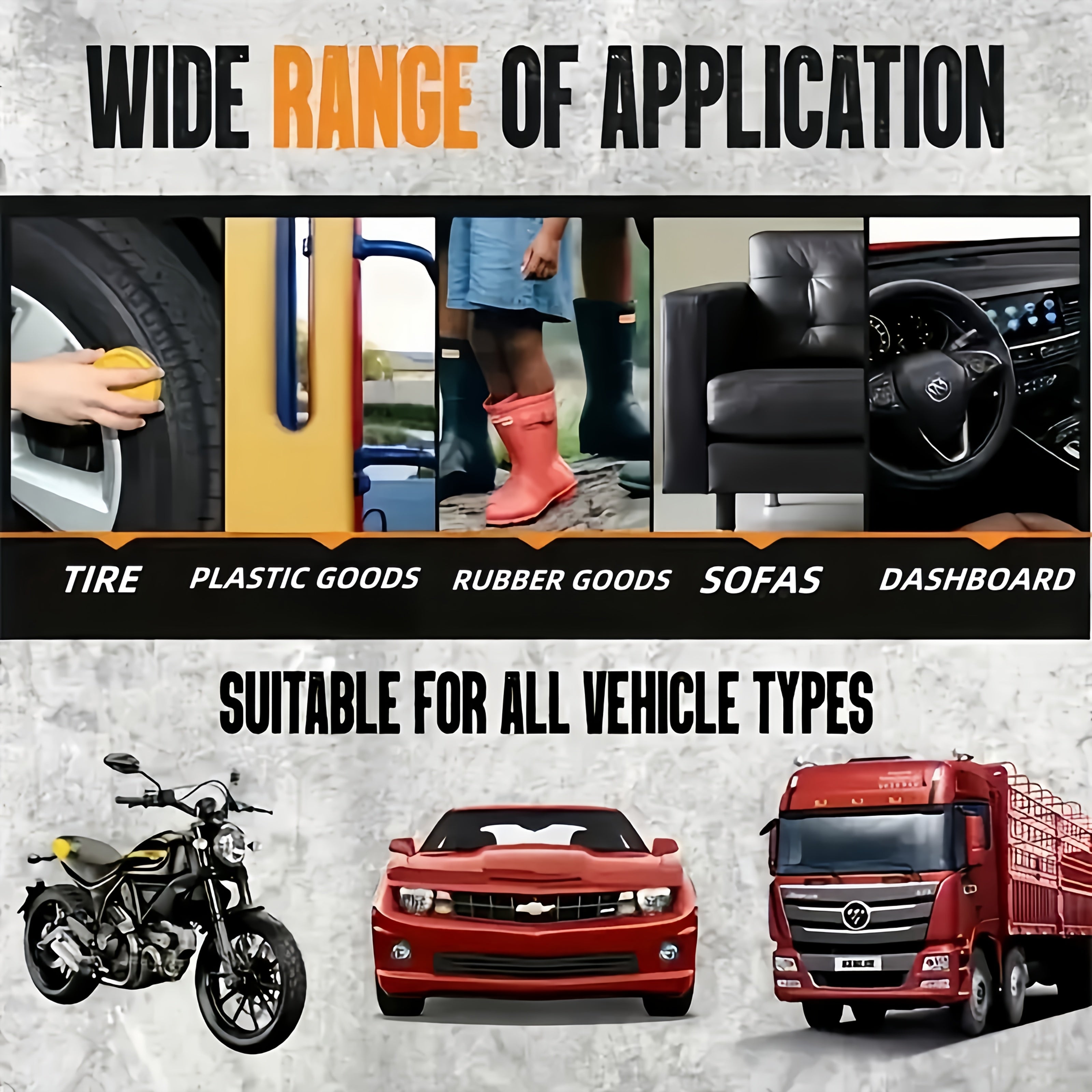 Повышайте блеск шин и пластиковых деталей вашего автомобиля с помощью 1 шт. EAREPIS Tire Care Wax Polish. Этот многофункциональный полироль на основе кокоса не оставляет следов и имеет объем менее 1 л. Он улучшает блеск и обеспечивает защиту поверхностей.