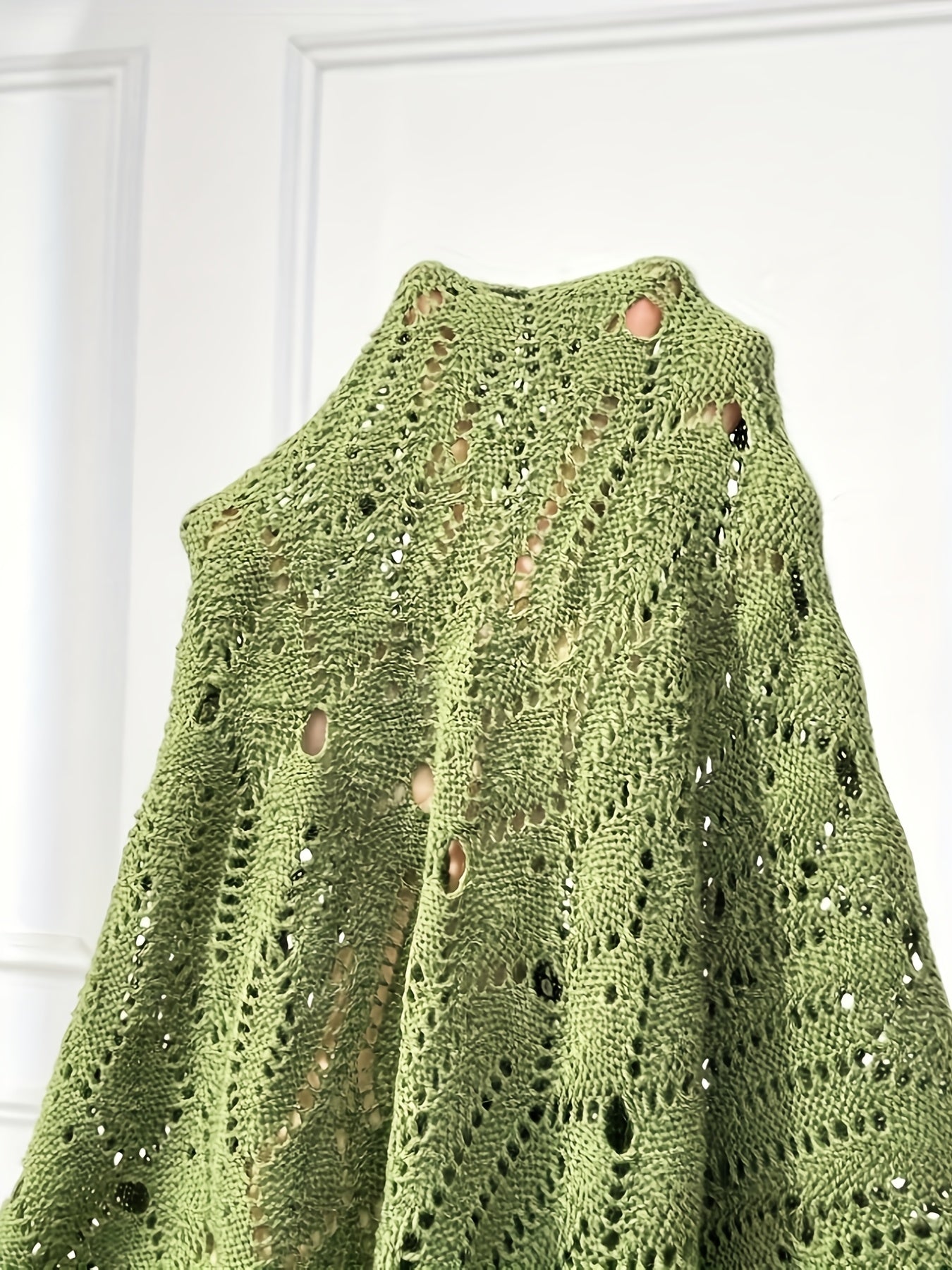 Plus Size Women's Solid Color Long Sleeve Cardigan Beach Cover-Up Oversized