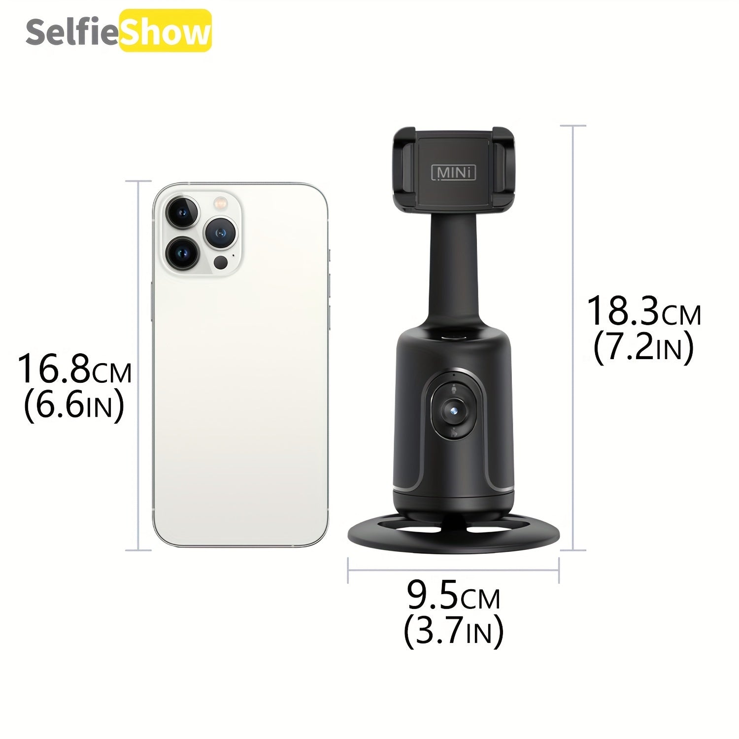 Portable 360° Auto Face Tracking Tripod Selfie Stick for Vlogging and Live Streaming