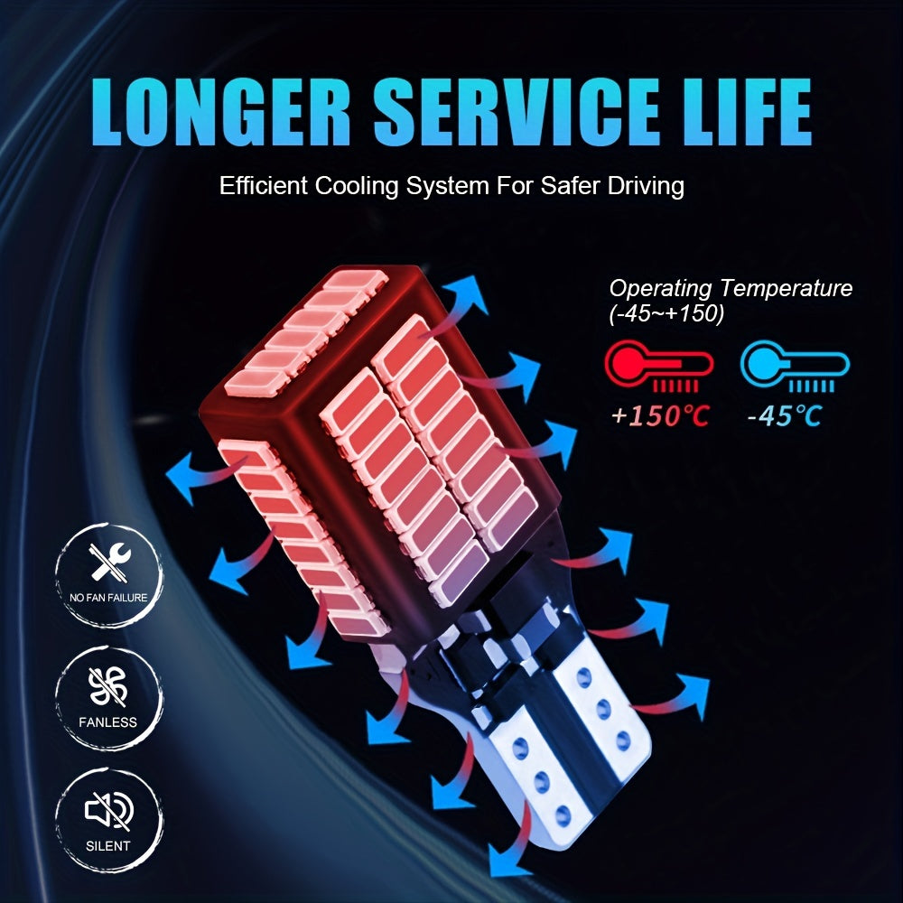 LED Reverse Lights 2 Pack White T15 921 902 904 906 579 4014 Bulbs