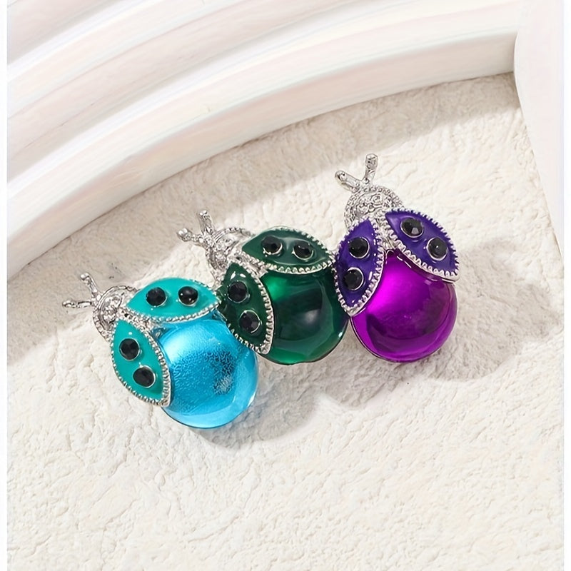 Ladybug Brooch Pin Irregular Shape Insect Lapel Accessory for Women