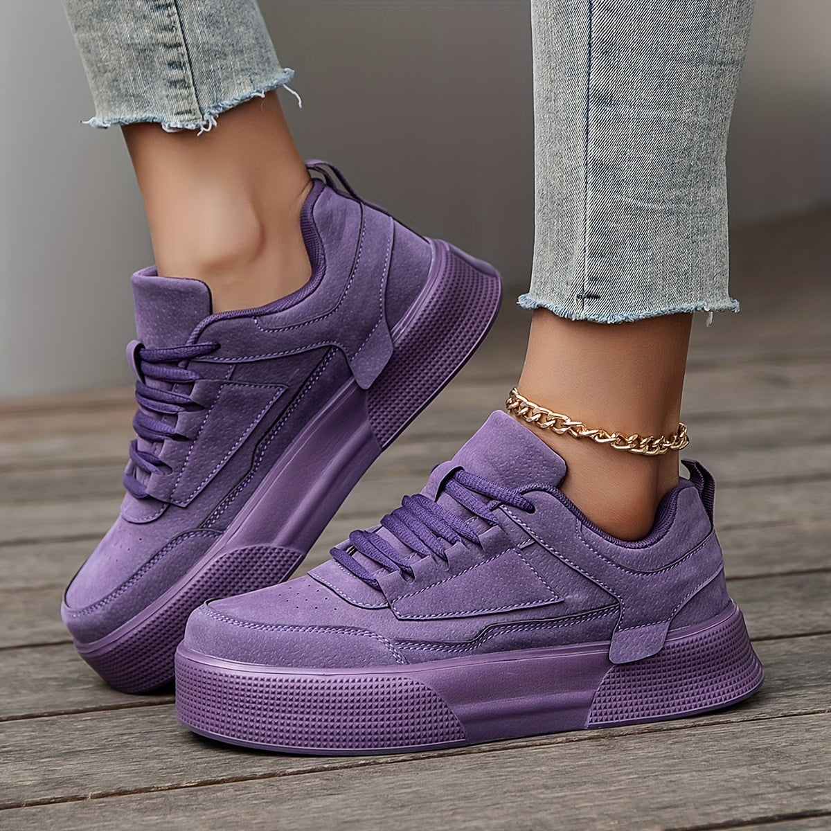 Women's Pink Low-Top Skate Sneakers Casual Outdoor Shoes With EVA Sole