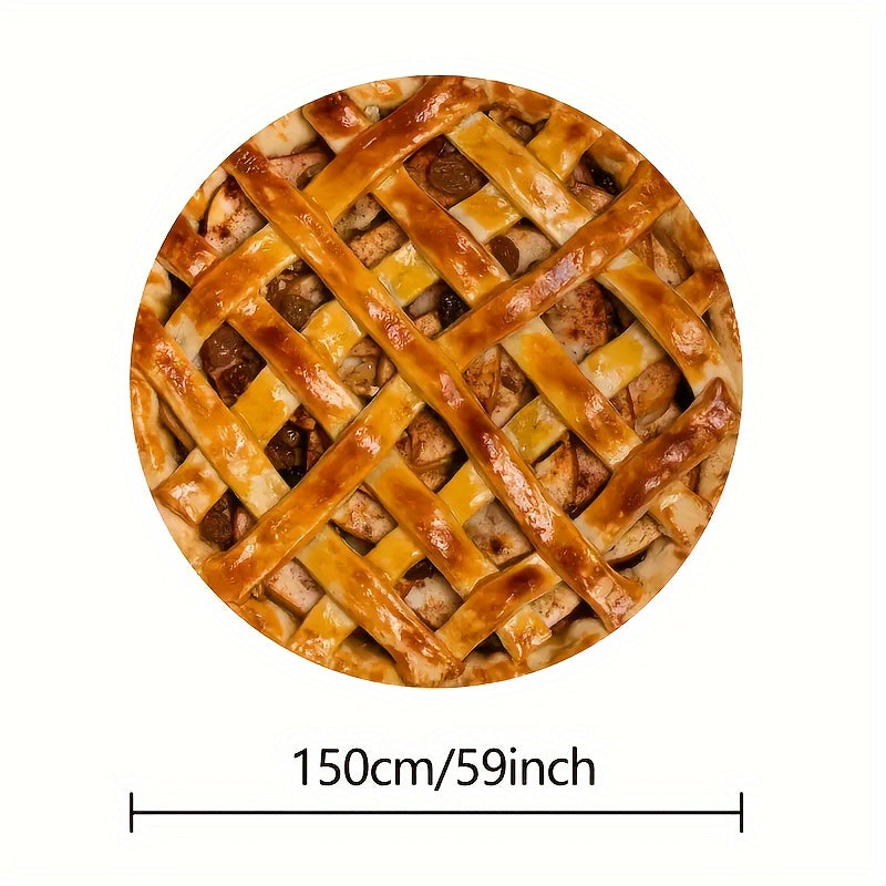 Hilarious Food Print Round Blanket for Couch, Travel, and Gift