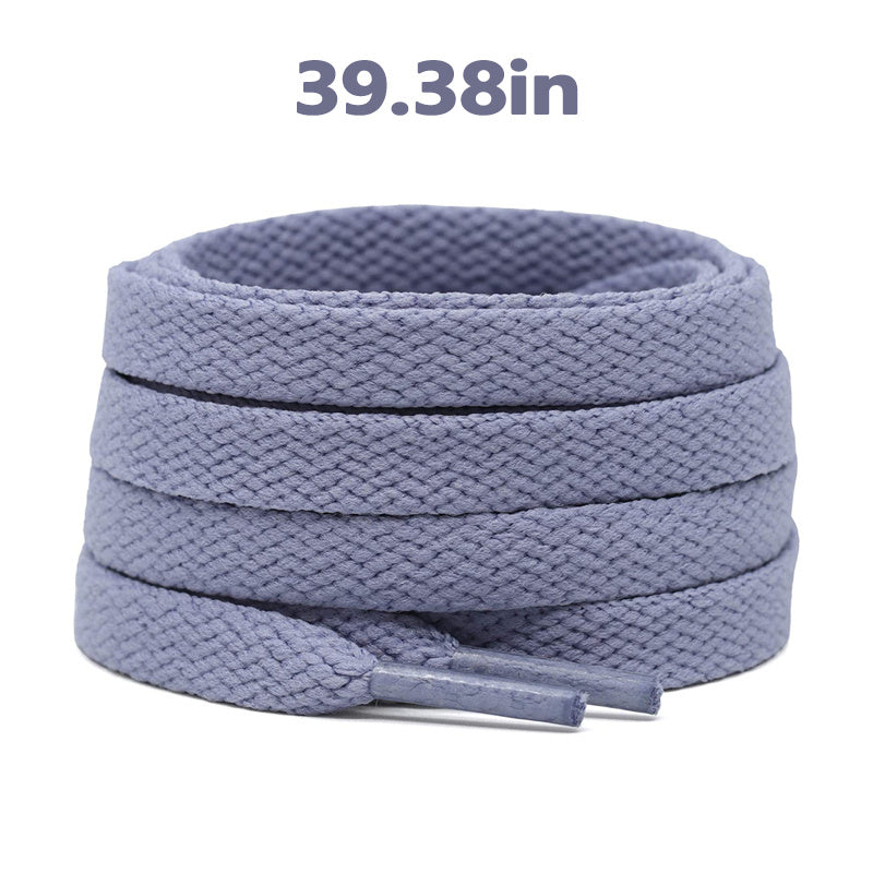 Unisex Flat Shoe Laces for Running Sneakers Boot Strings 48 Inches Black