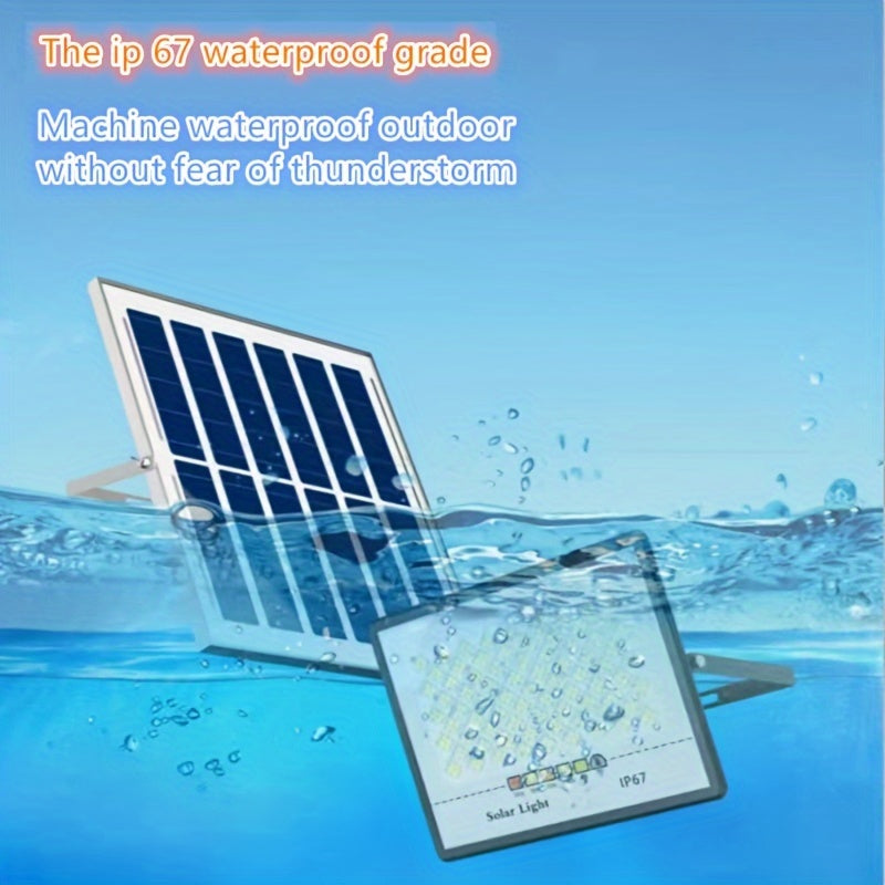 High Power Solar Street Light with Light Control Remote Timing Large Battery Spotlight