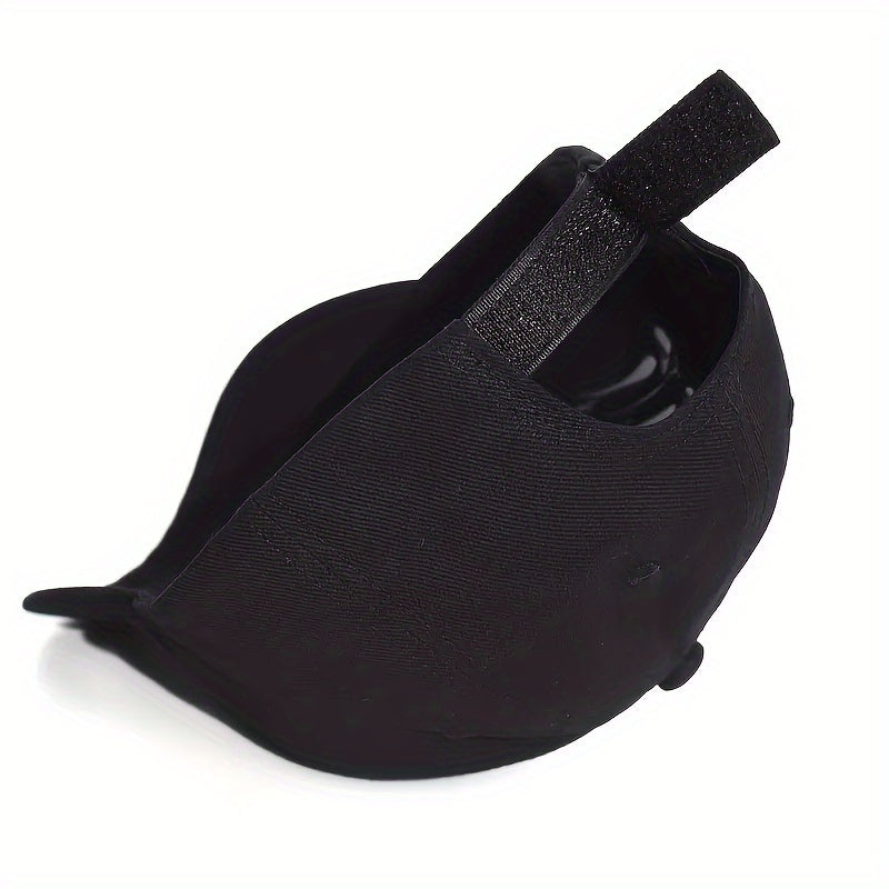 Men's Adjustable Baseball Cap with Hip-Hop Letter Patch Stretch Fit Polyester Street Style