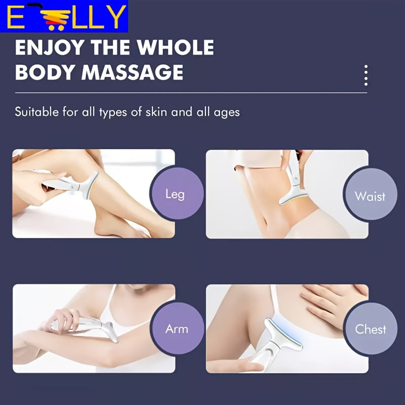 7-Color LED yuz va bo‘yinning massaj qiluvchi, ayollar uchun quvvatlanadigan USB bilan ishlaydigan teri parvarishi asbobi