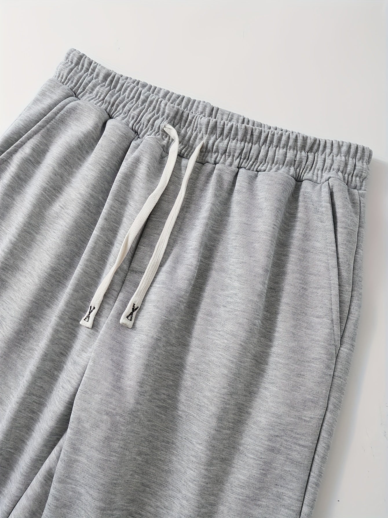 Plus Size Men's Jogger Pants 3-Pack Casual Polyester Knit Loose Fit Spring Fall