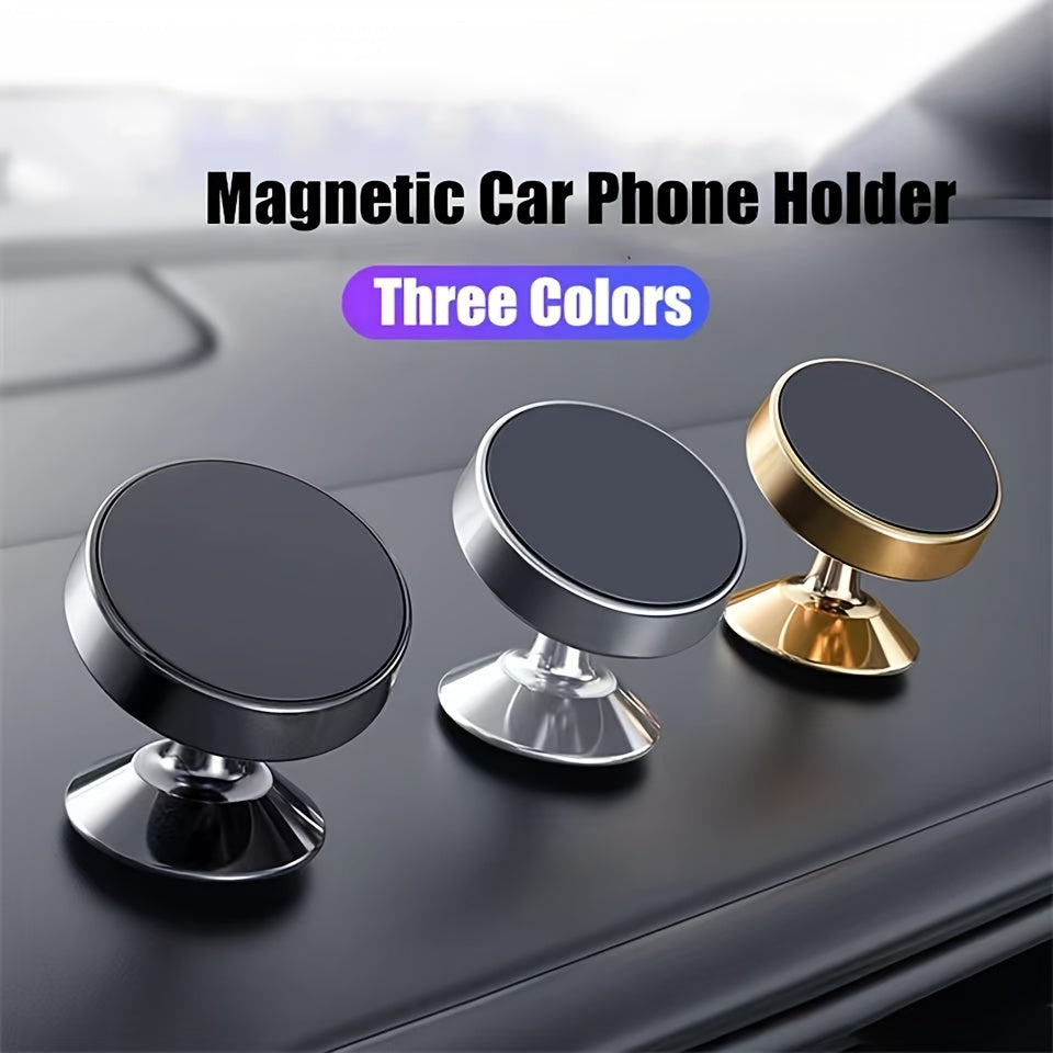 360° Rotation Car Phone Holder with Magnetic Suction Aluminum Alloy Waterproof