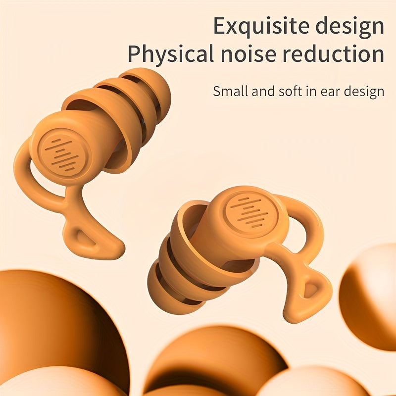 Reusable Silicone Earplugs for Sleeping Noise Cancelling Swimming Comfort