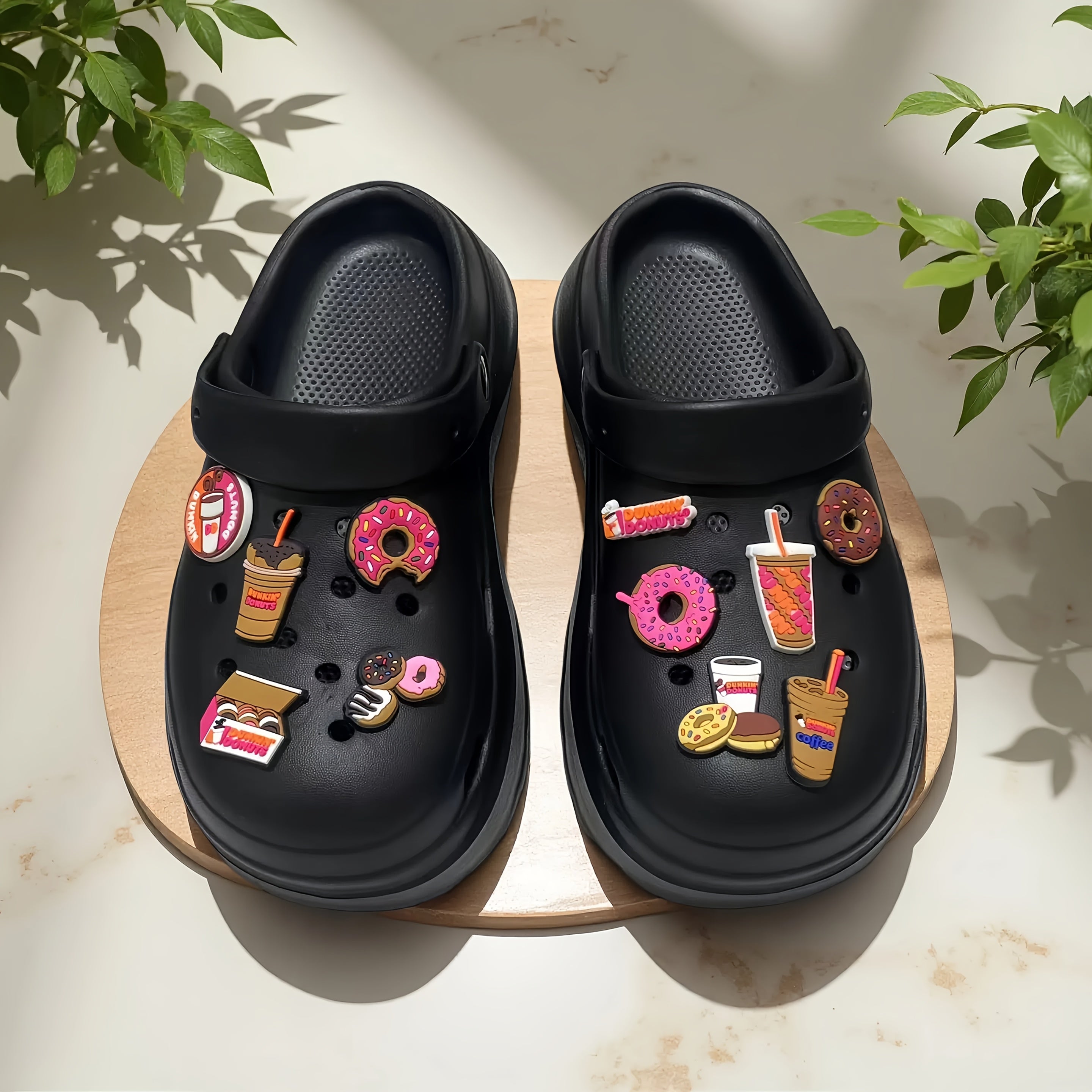 Girls Summer Sandals EVA Slip-On Donut Accessories Casual Comfort