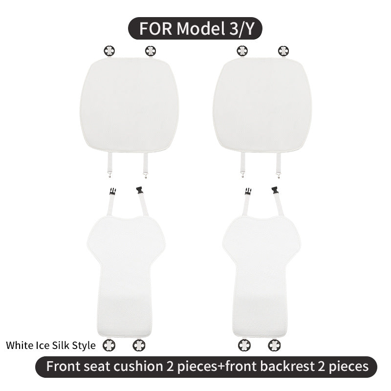 Universal viskoza o'rindiq yostiq to'plami old va orqa avtomobillar uchun, sirpanishga qarshi, nafas oladigan