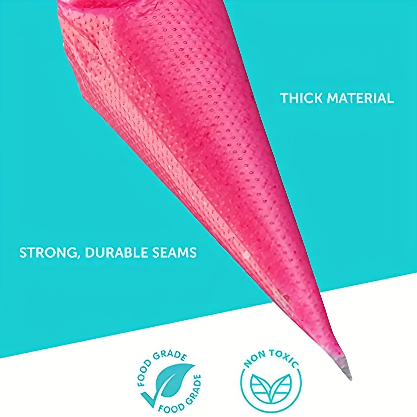 Disposable Piping Bags Set 108 Pieces for Cake and Cookie Decorating