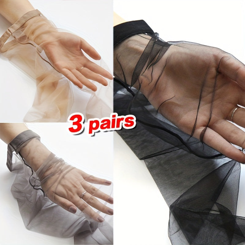 Women's Black Seamless Tights Nylon Spandex Sheer Stockings Summer Shine