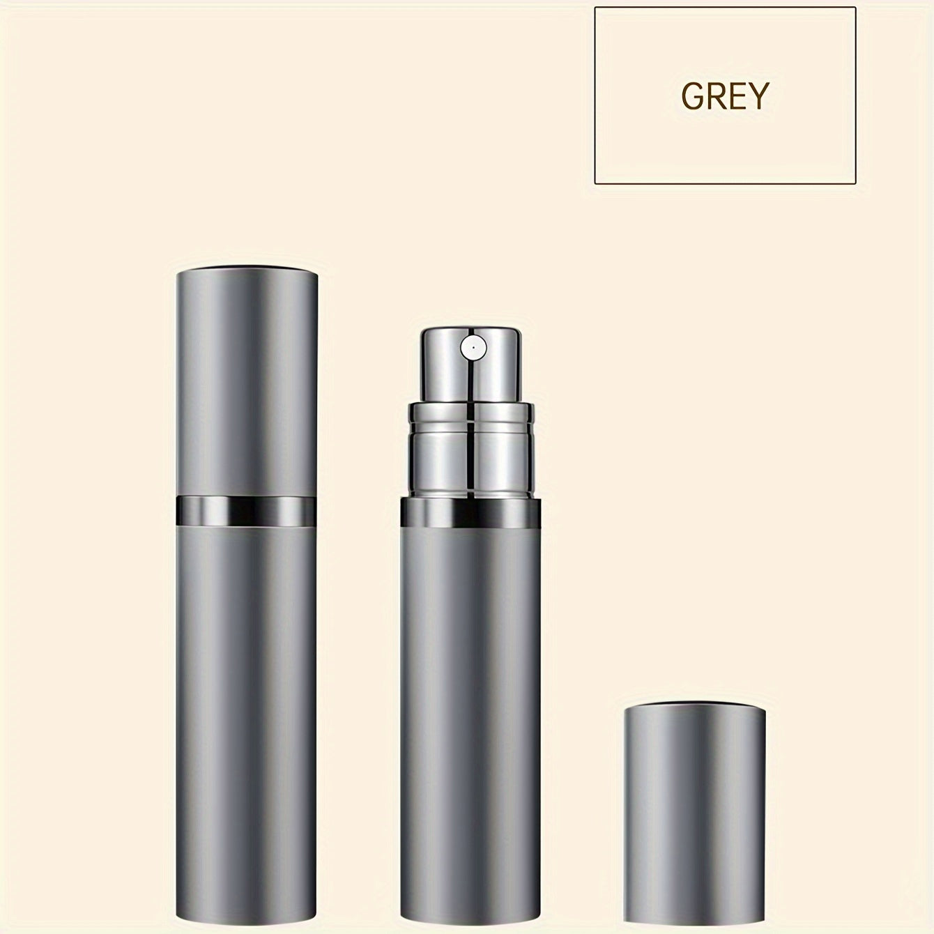 5ml Aluminum Alloy Travel Perfume Bottle with Nano Mist Nozzle and Two Conversion Heads
