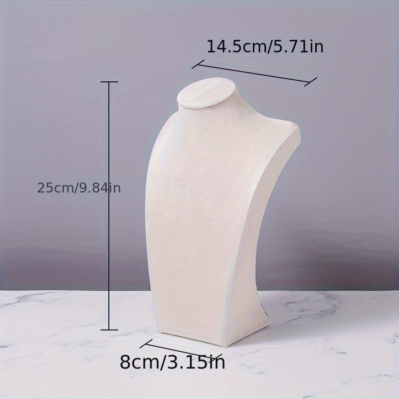 Velvet Display Stand Mannequin for Necklaces and Pendants