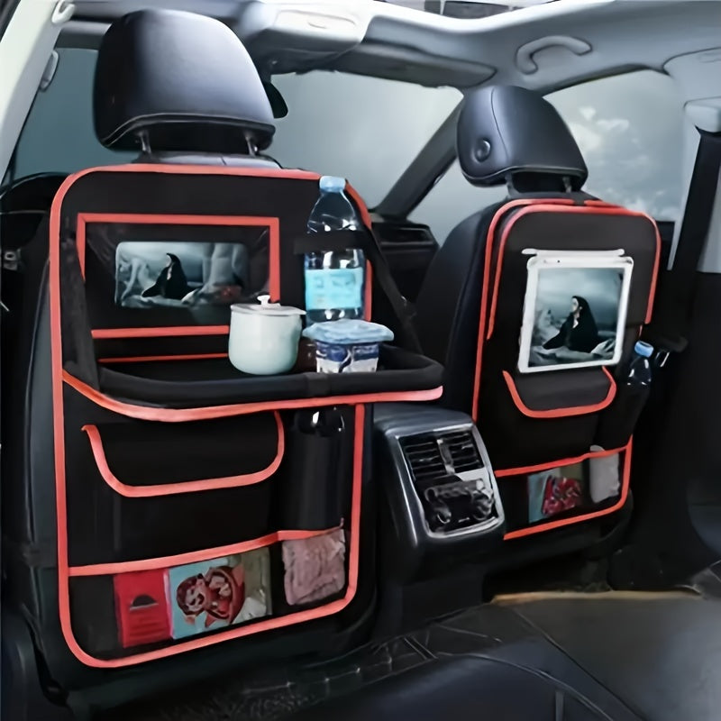 Organizador de asientos para coche, bolsa de almacenamiento para asiento trasero, tela Oxford para interior de coche