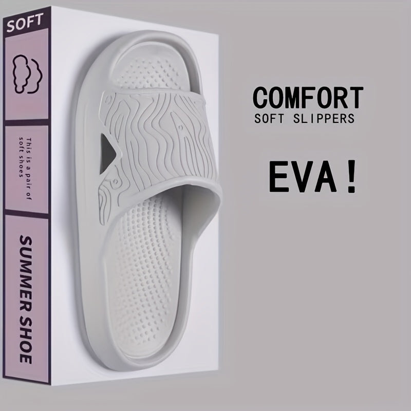 Ayollar uchun EVA slayd sandalki, yengil pushti, ochiq barmoqli, kundalik qulaylik