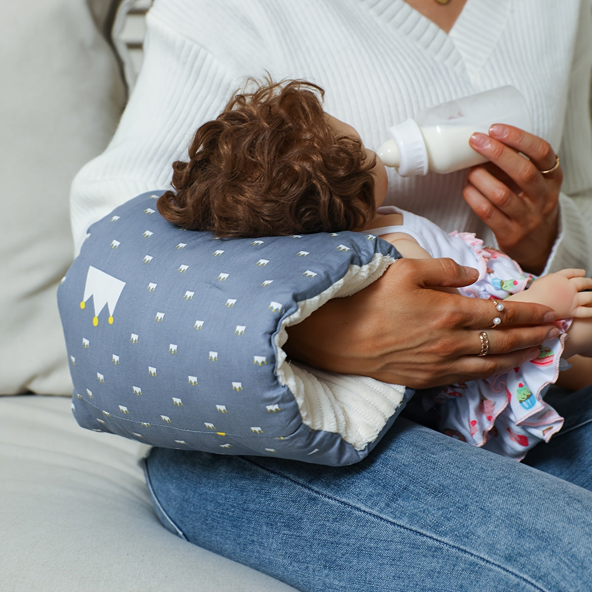 Baby Nursing Pillow Support Cushion for Infants 0-3 Years Washable Portable