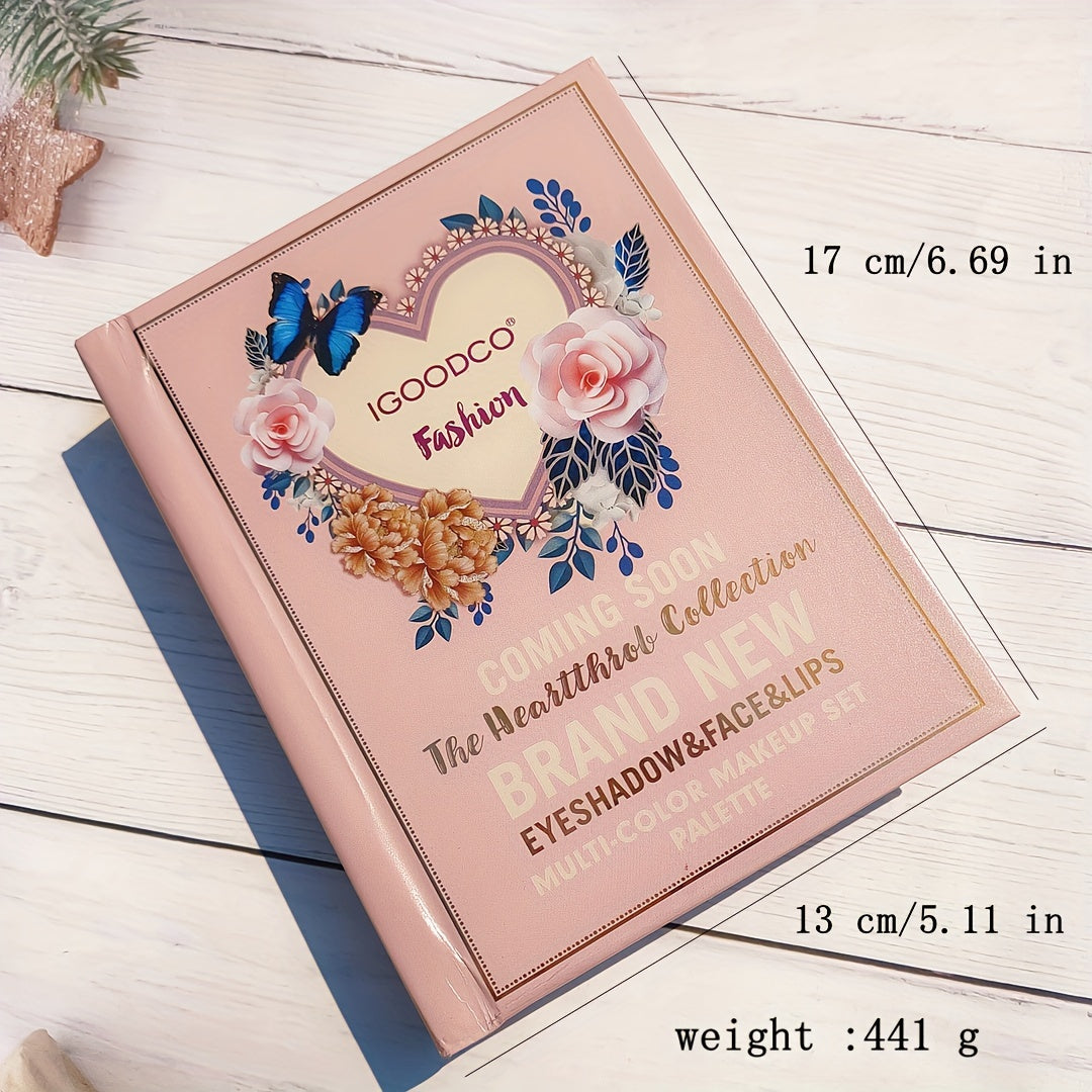 78 Rangi Makiyaj Palitrasi, Ko'zoynaklar, Pudra va Lab bo'yash uchun ayollar uchun bayram sovg'asi