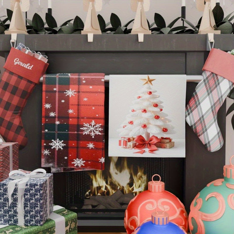 Christmas Kitchen Towels Set 18x66cm Merry Christmas Festive Decor