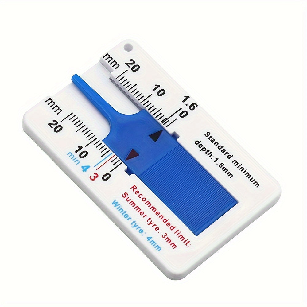 Universal Car Tire Tread Depth Gauge Plastic Tread Measure Tool 0-20mm