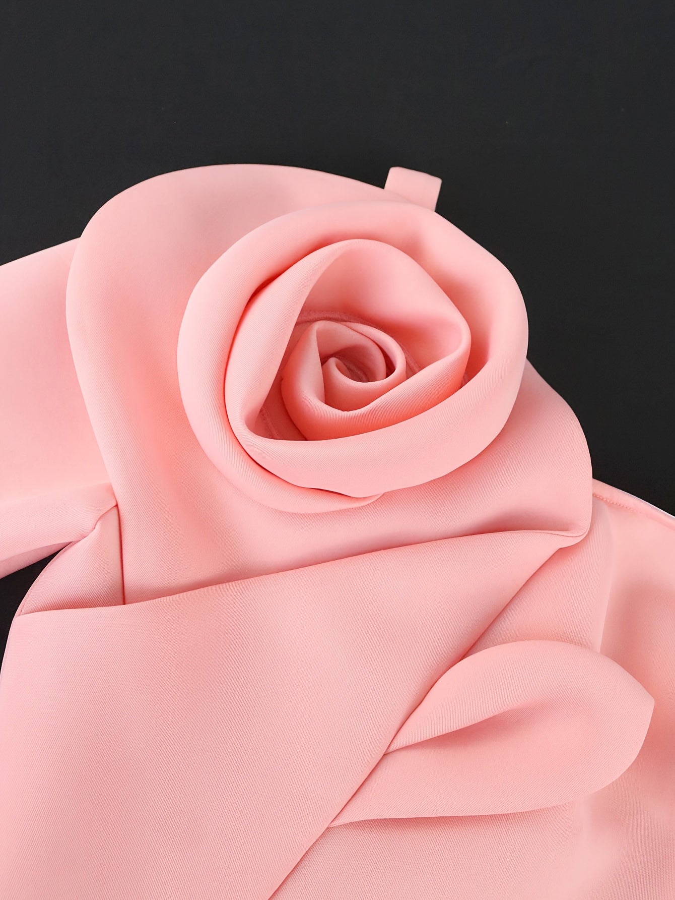 Women's Bodycon Party Dress Off Shoulder Long Sleeve 3D Flower Patchwork