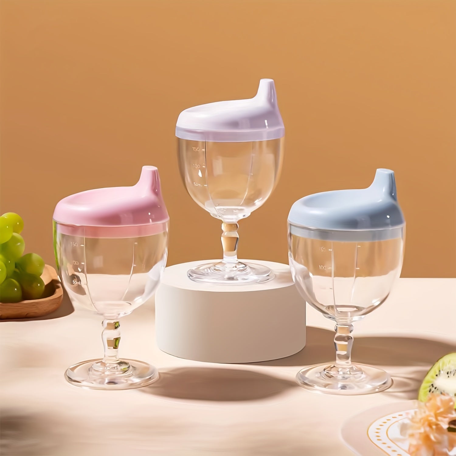 150ml Leak-Proof Reusable Plastic Sippy Cups for Kids Ages 3-12