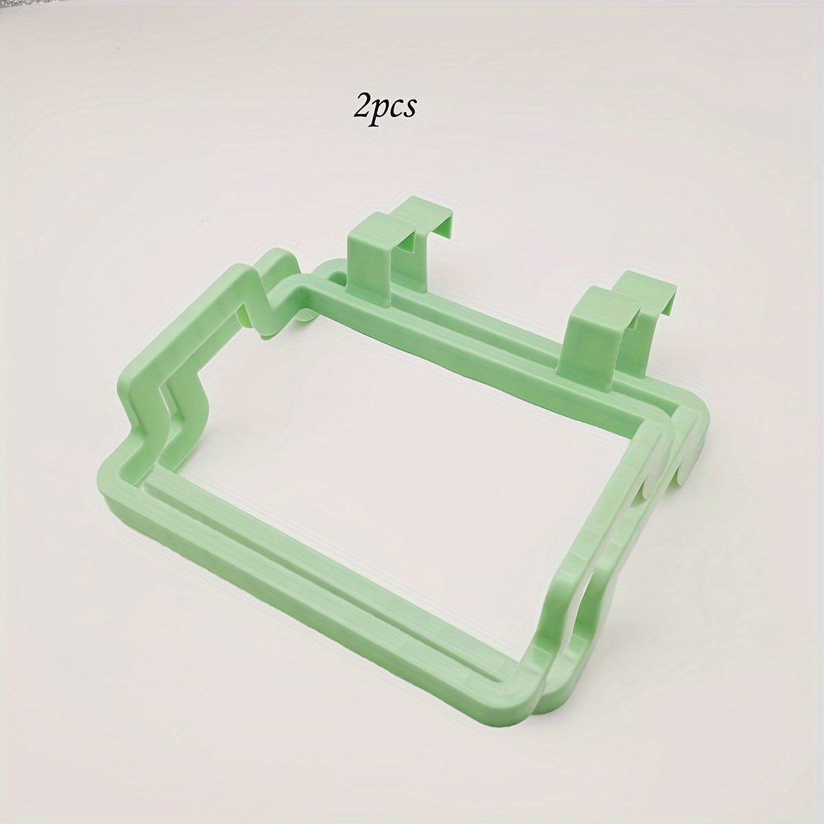 Rang-barang devorga o'rnatiladigan plastmassa sumka dozatori oshxona, omborxona, hammom uchun 2 ta sumkani ushlab turadi