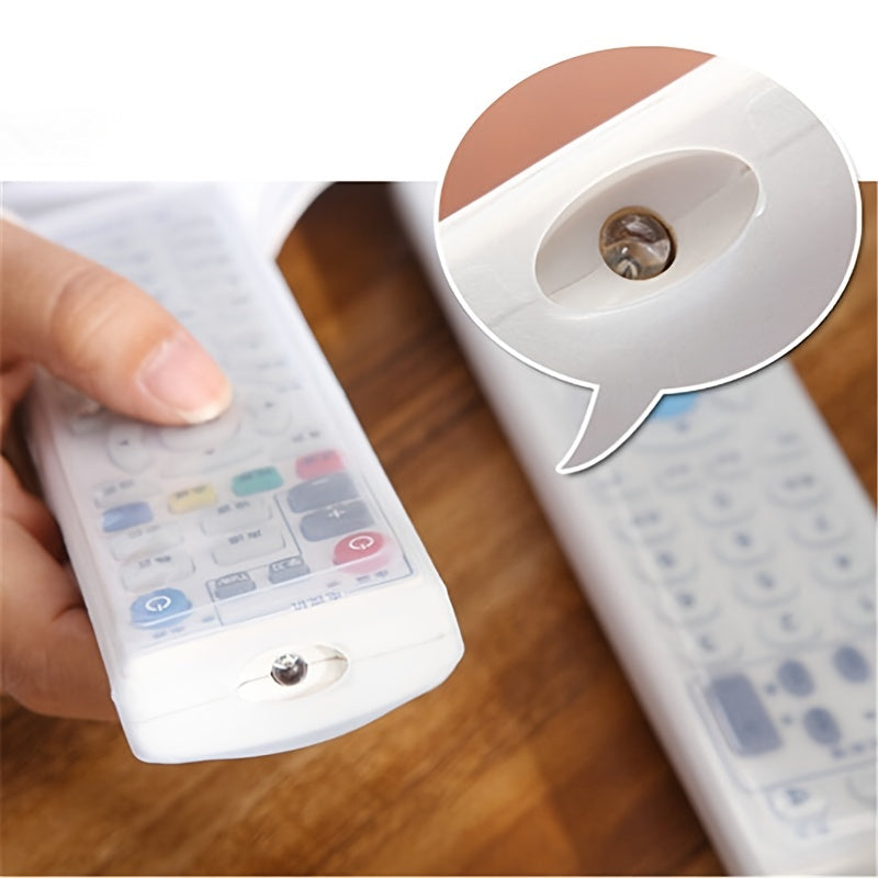 Transparent Silicone Remote Control Cover Waterproof Elastic for TV and AC Remotes