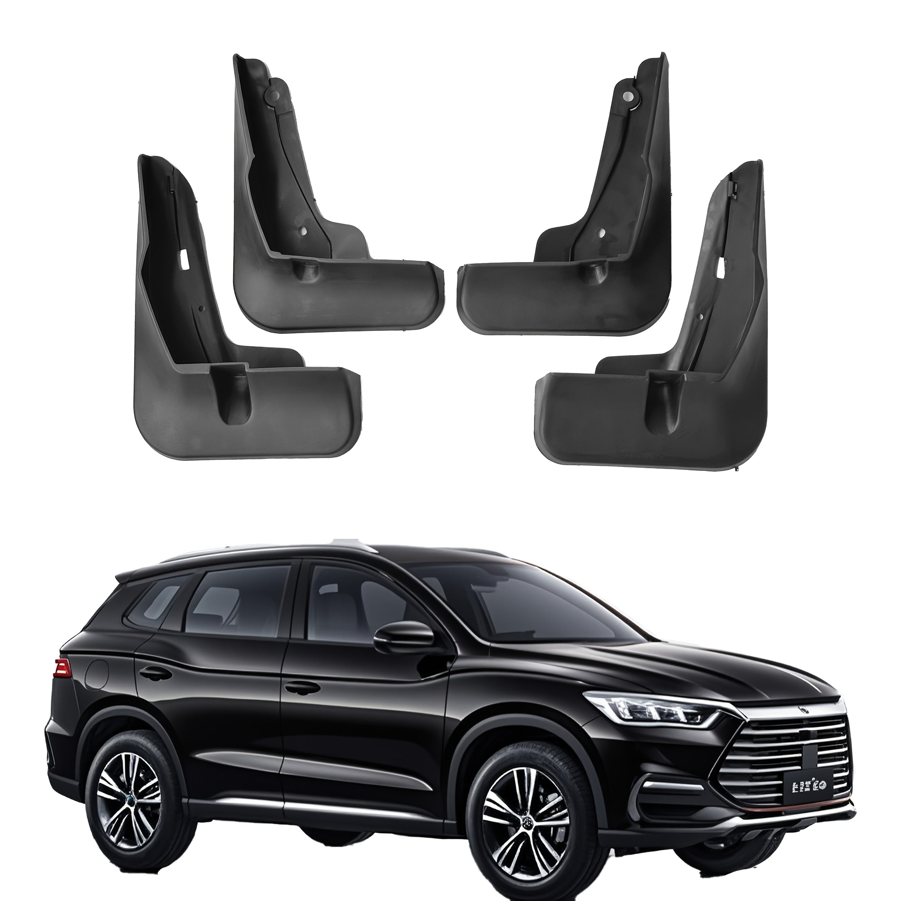 4 шт. автомобильных брызговиков для передних и задних колес, прочные, царапиноустойчивые, крылья, брызговики