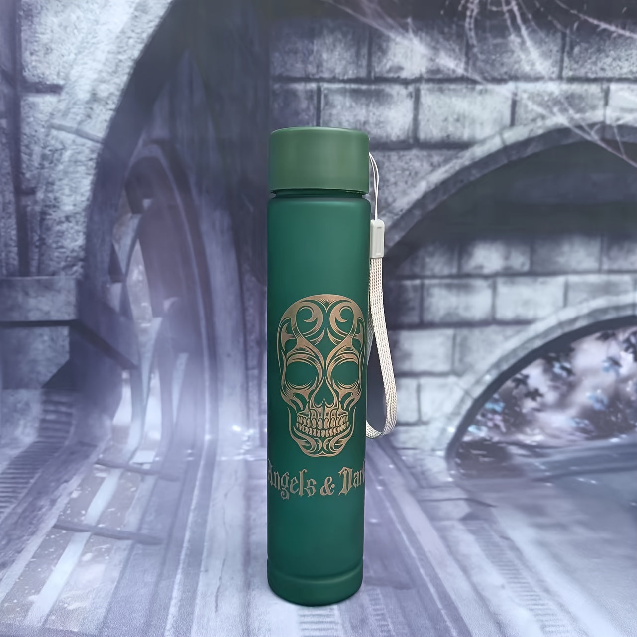 Dark Skull and Angel Water Bottles 300ml 700ml 2000ml Leak-Proof Durable